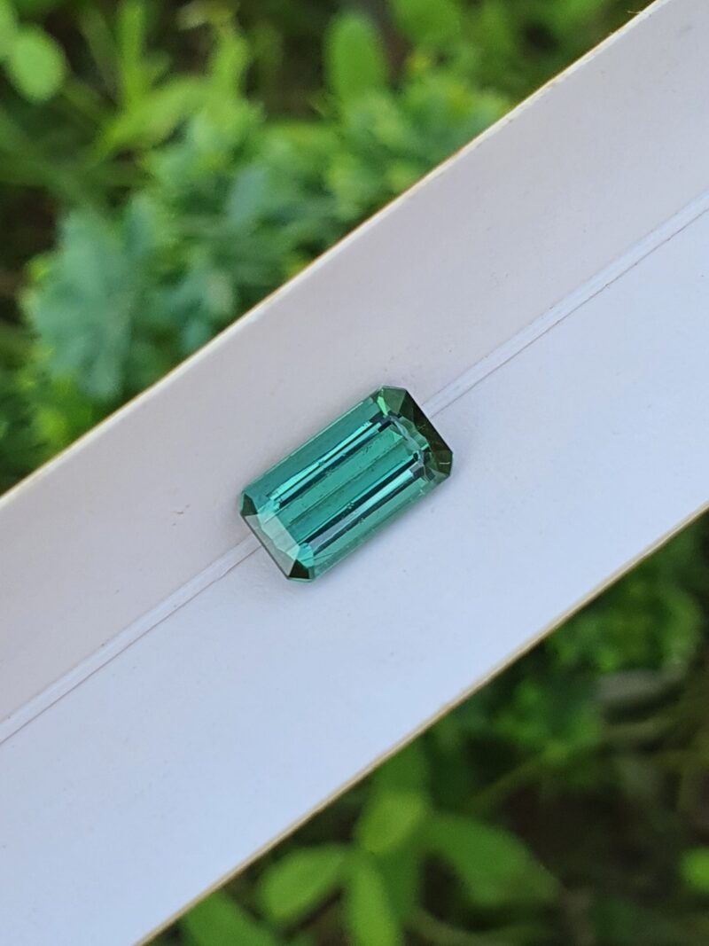bluish green tourmaline stone