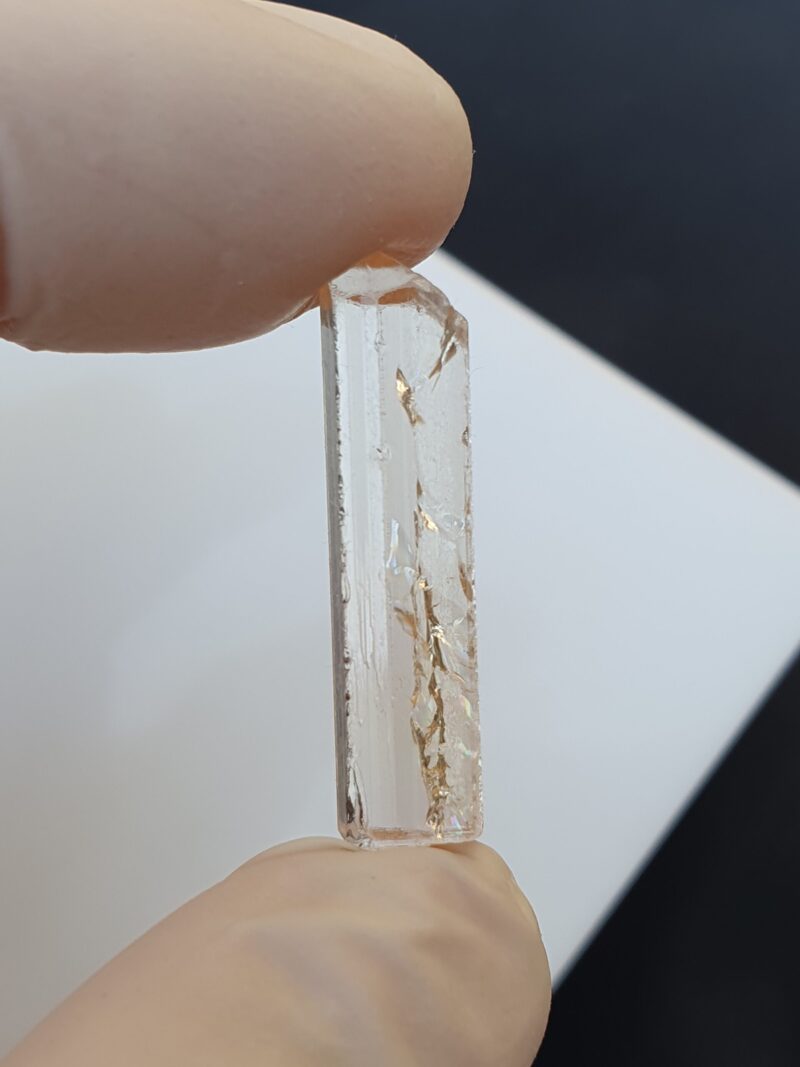 raw imperial topaz crystal from katlang