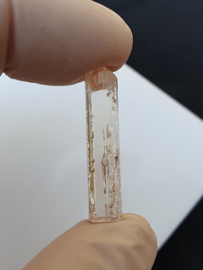 raw imperial topaz crystal from katlang