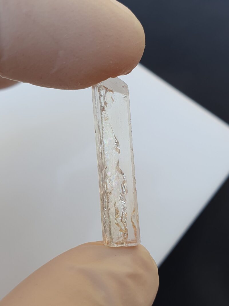 raw imperial topaz crystal from katlang