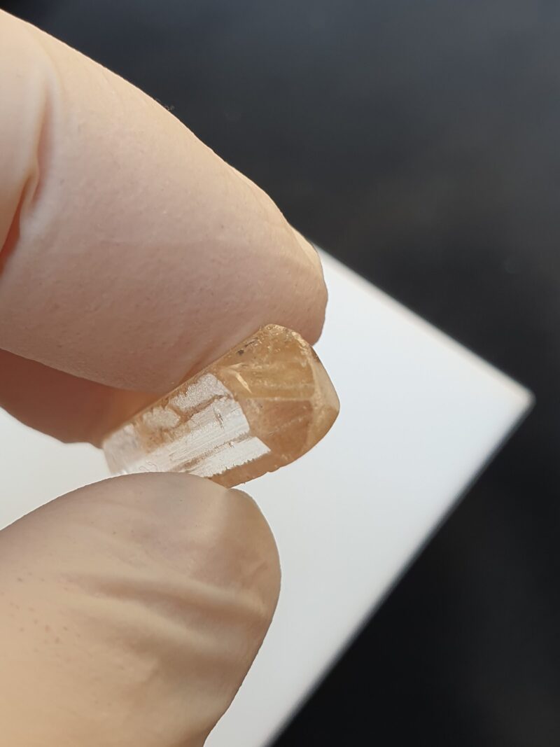 raw imperial topaz crystal from katlang