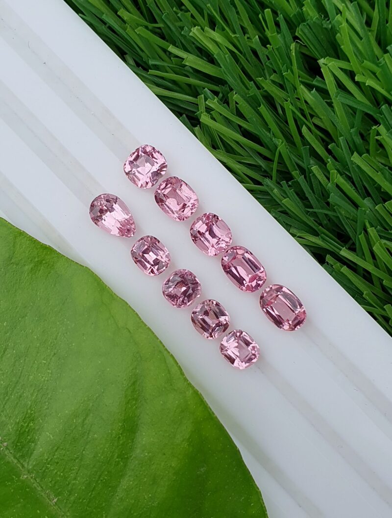 pink spinel lot from tajikistan