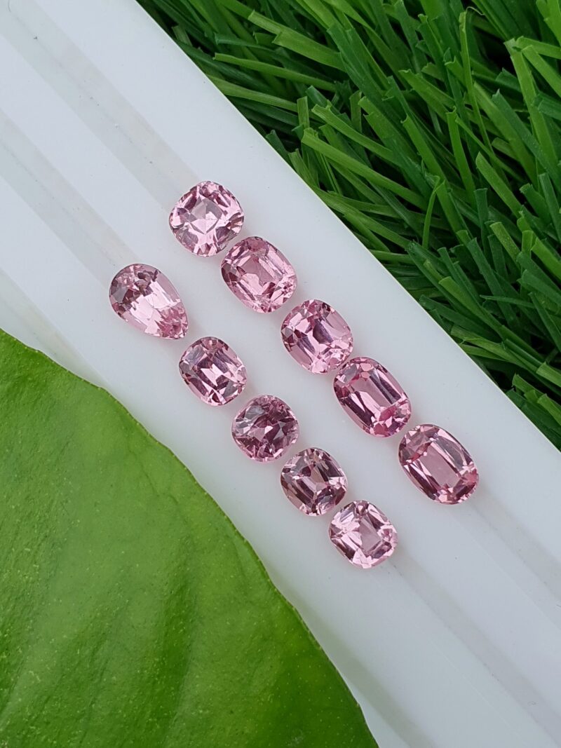 pink spinel lot from tajikistan