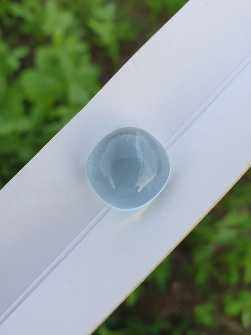 blue aquamarine cabochon