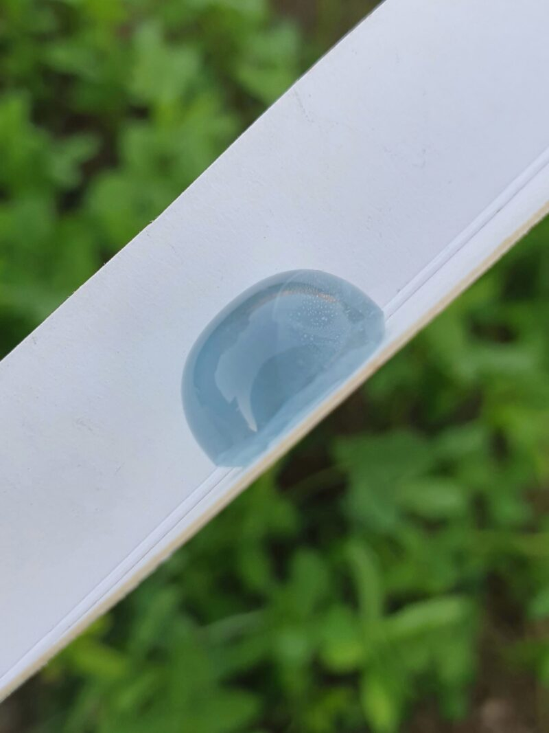blue aquamarine cabochon