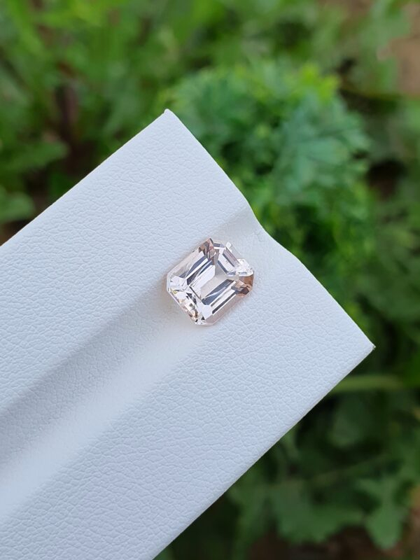 orangish pink topaz stone from katlang pakistan