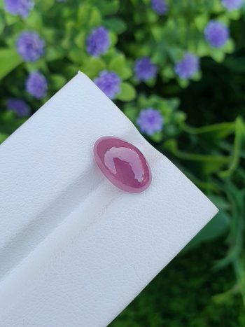 Alternative view of Ruby Stone Cabochon Natural Loose Untreated From Africa | 3.75 ct