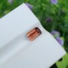 orange tourmaline stone from Afghanistan loupe Clean