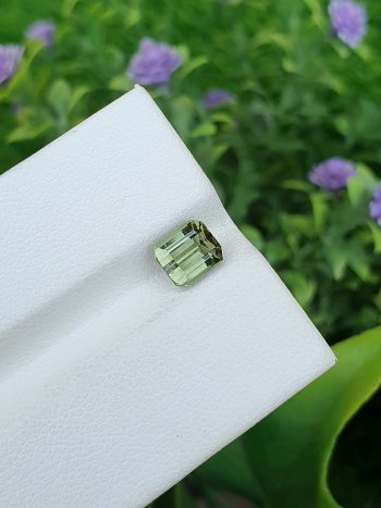 greenish grey tourmaline stone from Afghanistan