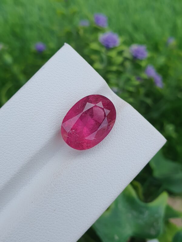 Rubellite tourmaline stone from afghanistan
