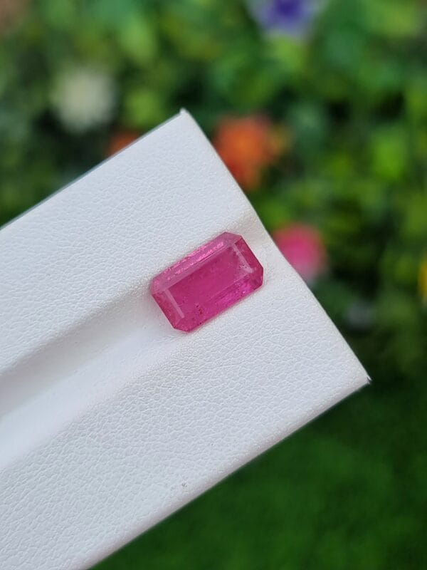Pink rubellite tourmaline stone from afghanistan