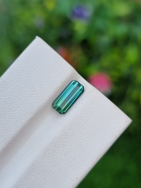 Bicolor tourmaline stone from Afghanistan loupe clean