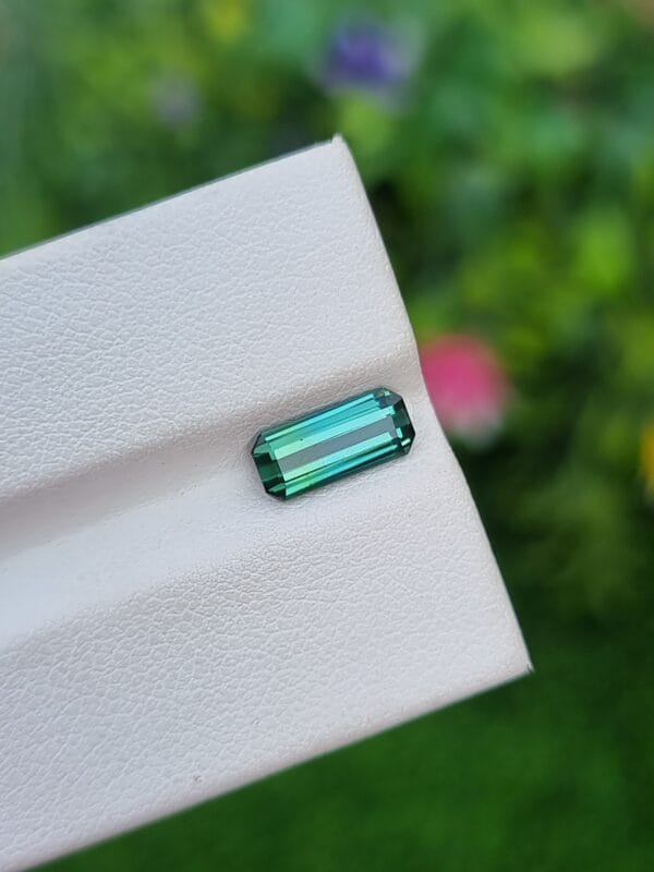 Bicolor tourmaline stone from Afghanistan loupe clean