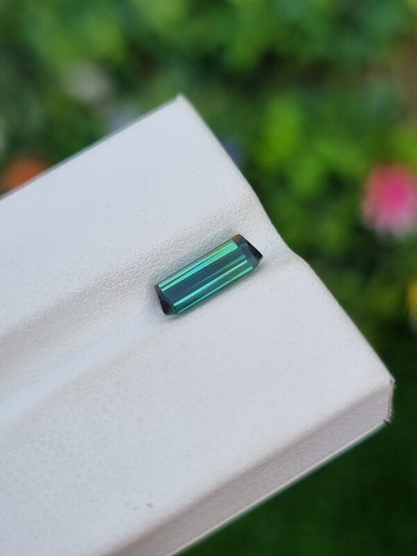 Bicolor tourmaline stone from Afghanistan loupe clean