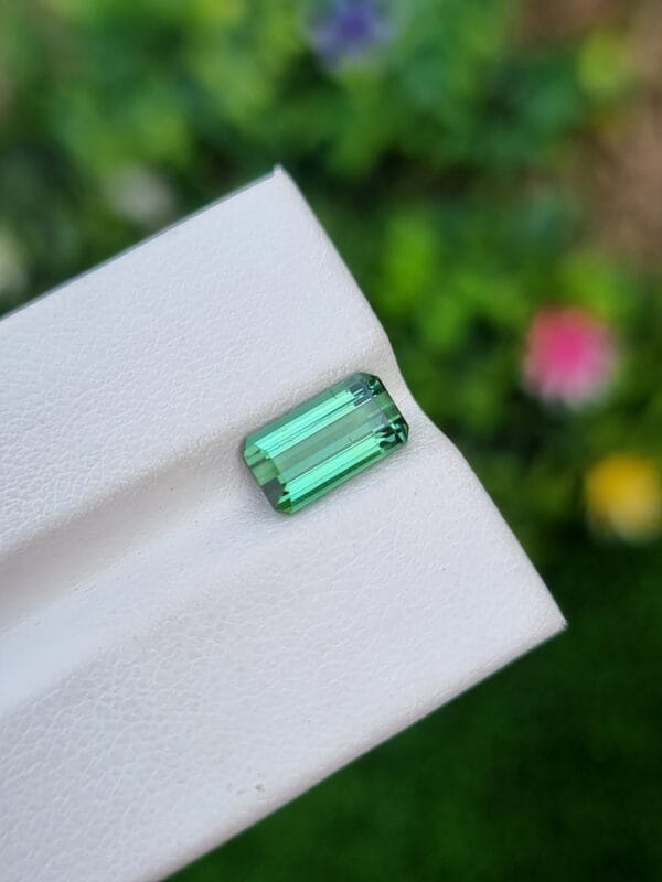 Mint green tourmaline stone from afghanistan