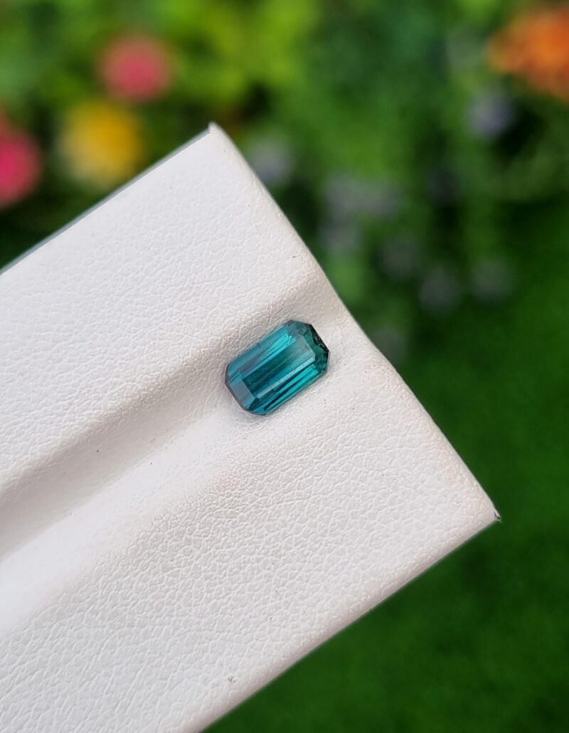 Blue Tourmaline Stone Natural Loose Faceted From Afghanistan | 1.06 ct - Image 2