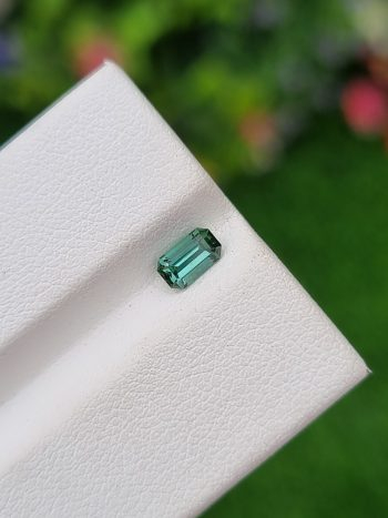 Bluish green tourmaline stone from Afghanistan