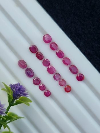 ruby stone lot natural loose faceted from jegdalak afghanistan