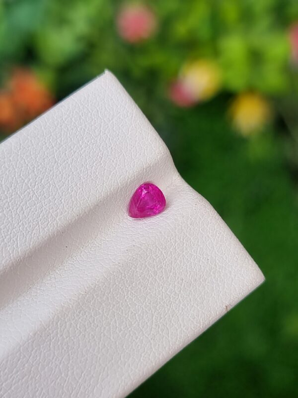 transparent ruby stone from jegdalak afghanistan