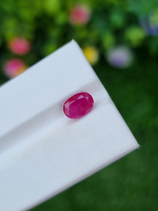Ruby stone oval shape from jegdalak afghanistan