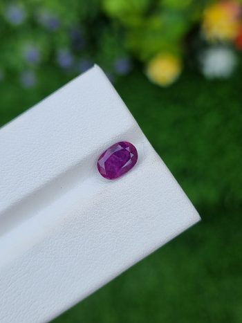 Pinkish purple sapphire stone from afghanistan
