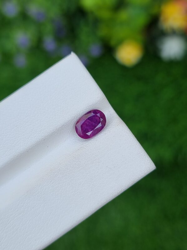 Pinkish purple sapphire stone from afghanistan
