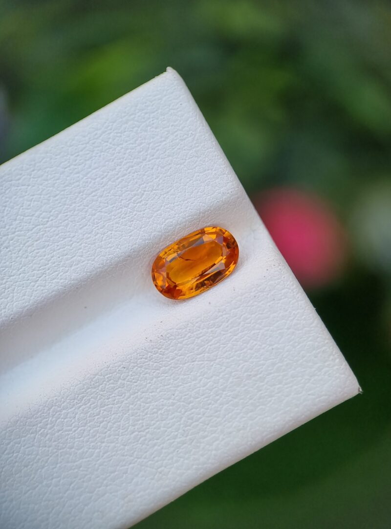 Clinohumite Stone From Tajikistan Oval Shape
