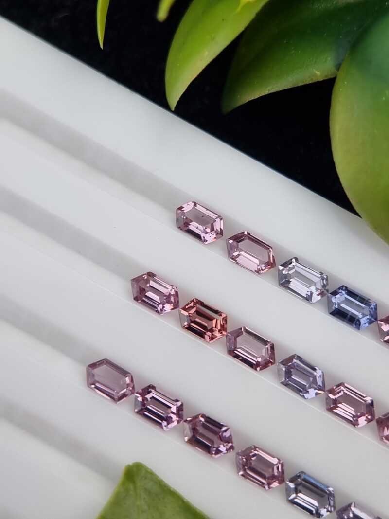 Calibrated Natural Spinel Gemstones Lot from Badakhshan, Afghanistan - 4.65 ct, Mixed Colors