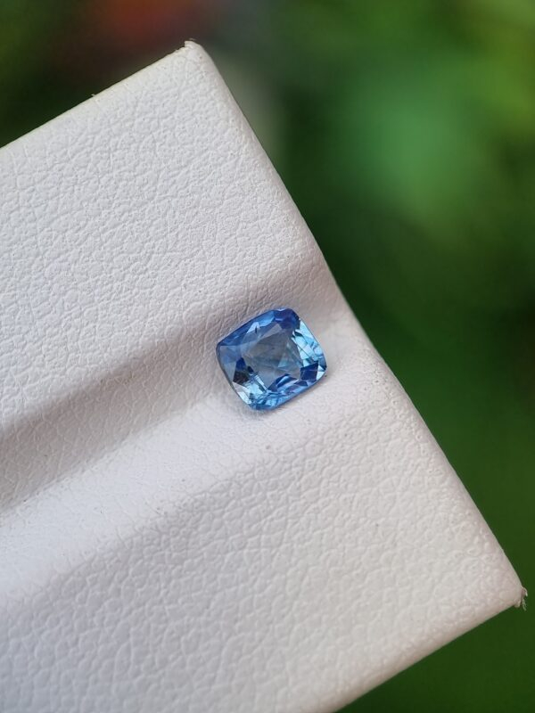 0.66 ct Natural Light Blue Sapphire from Galaxy Gemological Institute | Cushion Cut