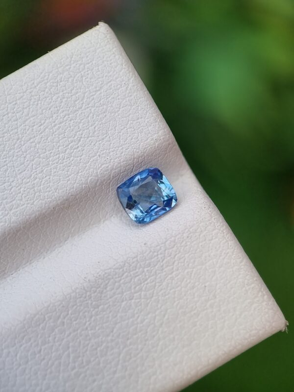 0.66 ct Natural Light Blue Sapphire from Galaxy Gemological Institute | Cushion Cut