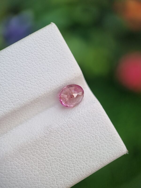 1.01 ct Deep Pink Natural Sapphire Gemstone | Oval Shape | Certified