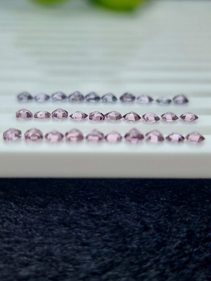 3.17 ct Calibrated Natural Hexagonal Spinel Gemstone Lot - Pinkish Purple & Violet Badakhshan Spinel