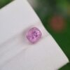 1.60 ct cushion cut pink natural Imperial Topaz, with natural inclusions, showcasing the unspoiled beauty of Katlang, Pakistan’s gemstones, untreated.