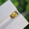1.09 carat yellowish-orange natural Tourmaline, eye-clean, emerald cut, from Afghanistan, untreated.