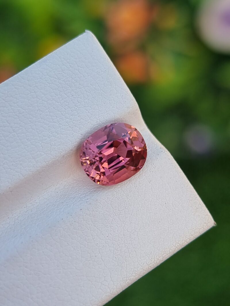 3.21 ct Natural Pink Tourmaline Oval Cut from Congo