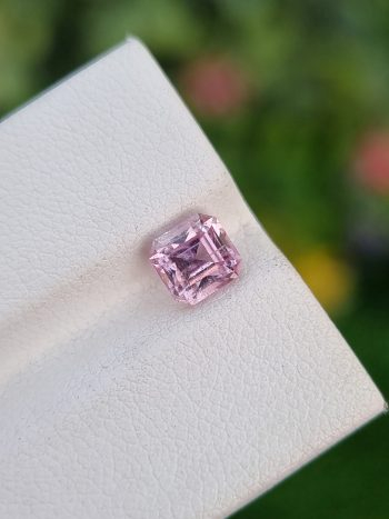 1.48 ct Natural Pink Topaz Emerald Cut from Katlang, Pakistan