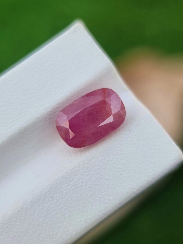 Natural Ruby 4.25 ct Cushion Cut Purplish Red from Afghanistan