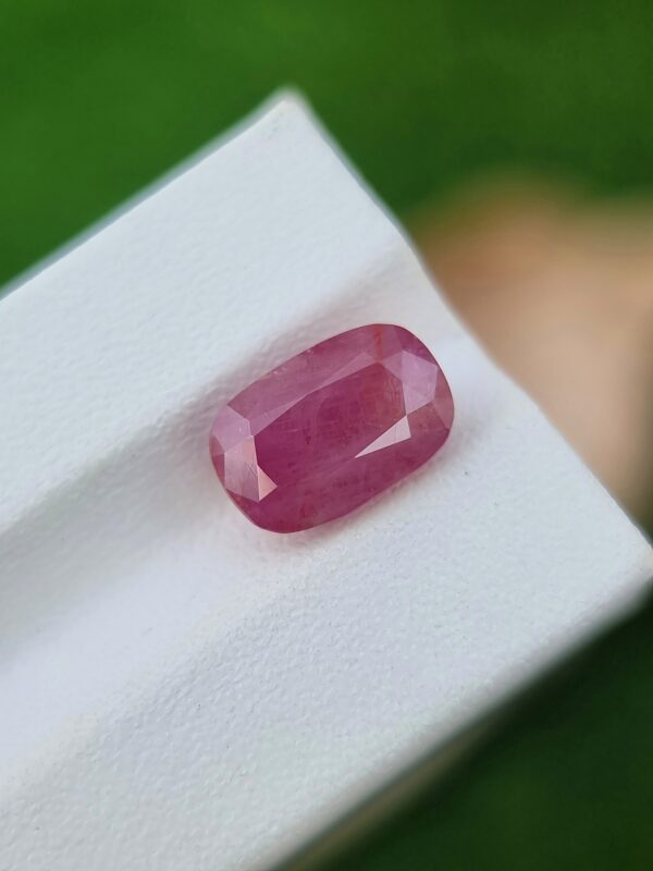 Natural Ruby 4.25 ct Cushion Cut Purplish Red from Afghanistan