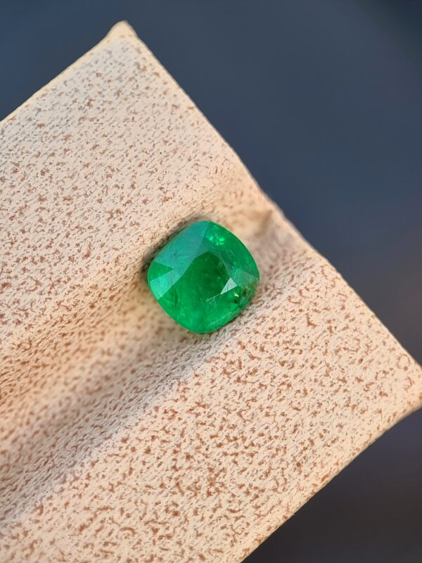 0.93-carat Cushion-Cut Emerald from Swat Valley, Pakistan
