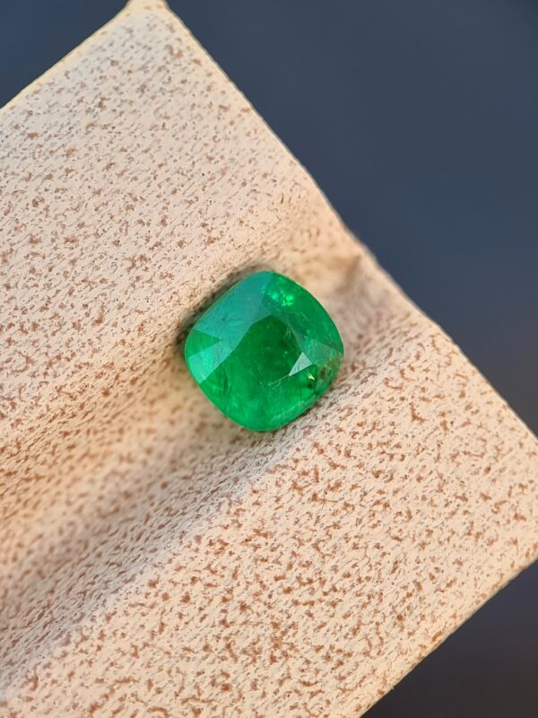 0.93-carat Cushion-Cut Emerald from Swat Valley, Pakistan