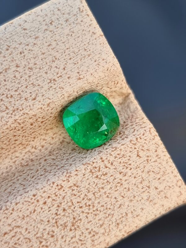 0.93-carat Cushion-Cut Emerald from Swat Valley, Pakistan
