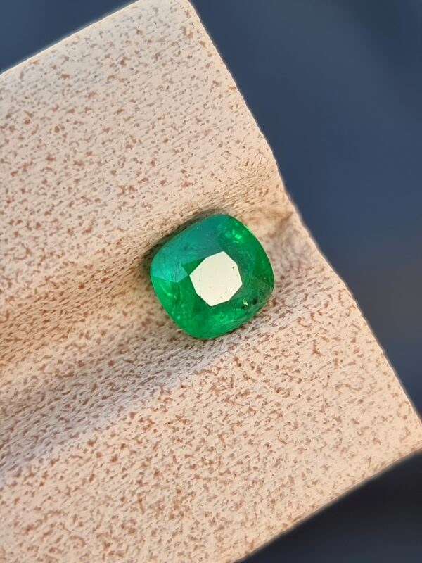 0.93-carat Cushion-Cut Emerald from Swat Valley, Pakistan
