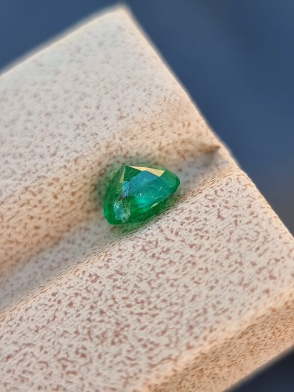 0.93-carat Cushion-Cut Emerald from Swat Valley, Pakistan