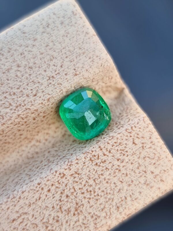 0.93-carat Cushion-Cut Emerald from Swat Valley, Pakistan