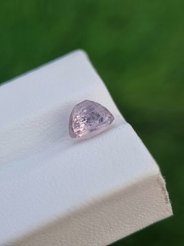 1.88 ct natural sapphire, cushion cut, very light pink, Afghanistan origin, untreated