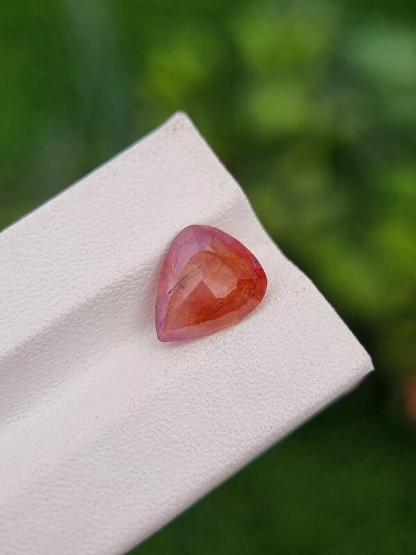 Natural Padparadscha Sapphire 3.10 ct Pear Cut – Orangish Pink, Untreated, Certified