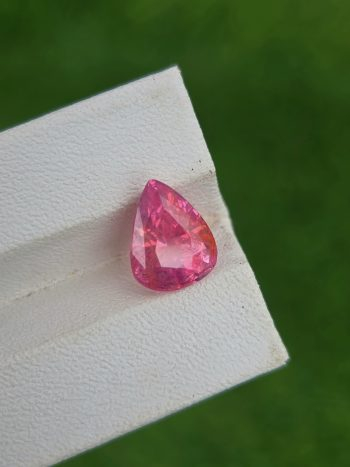 Natural Padparadscha Sapphire 3.75 ct Pear Cut – Orangish Pink, Untreated, Certified