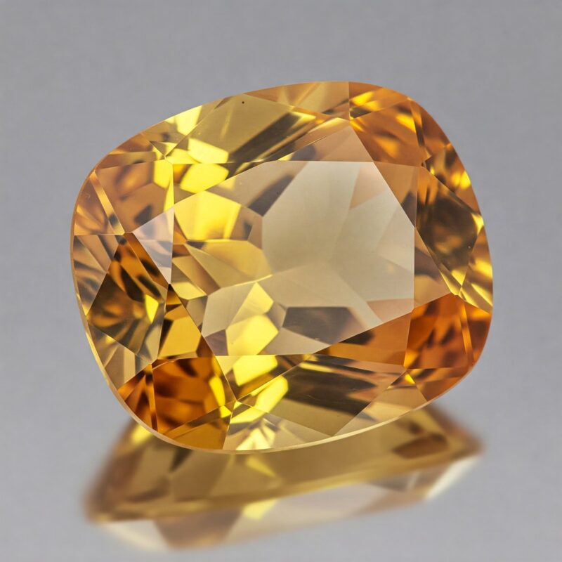 Cushion Cut Natural Citrine