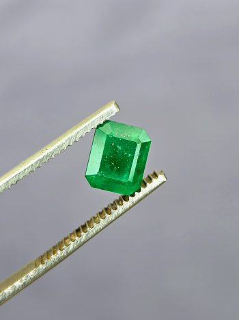 Natural Green Emerald 1.89 ct Emerald Cut Stone from Swat Pakistan