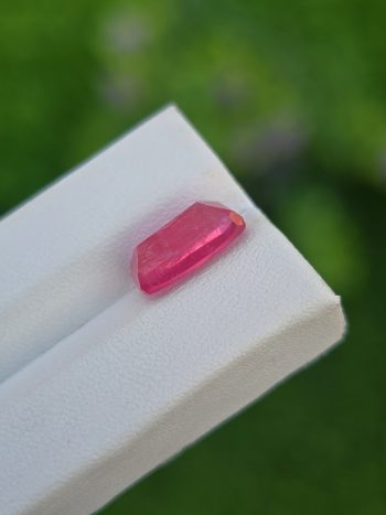Natural pink rubellite cushion cut tourmaline 3.53 ct from Afghanistan